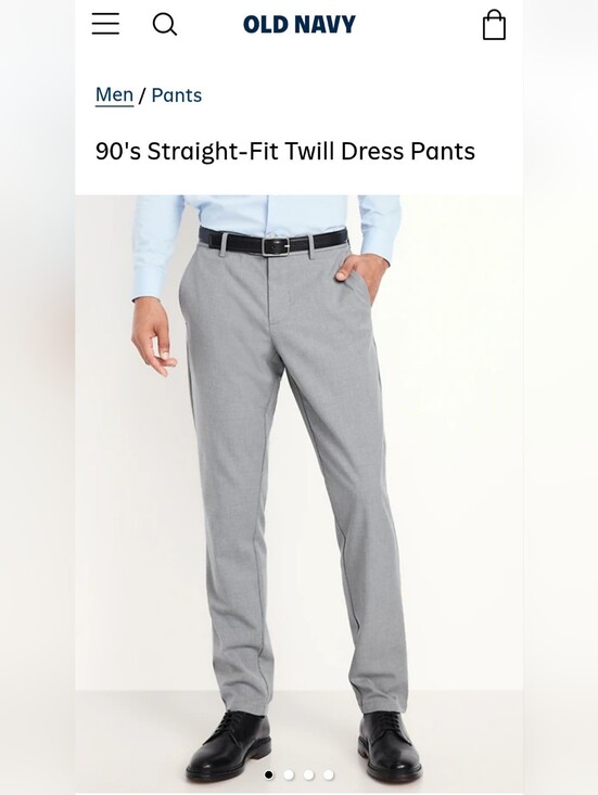 Old Navy Other - Old Navy Light Gray Straight-Fit Dress Pants 38x34